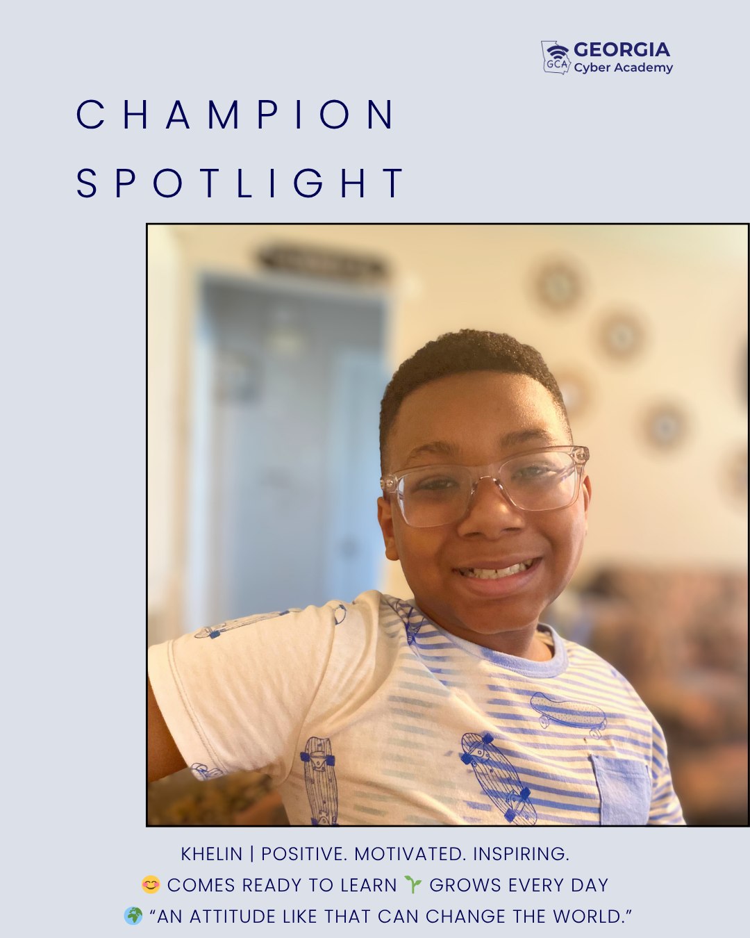 🌟 Student Spotlight: Khelin... - Georgia Cyber Academy | Facebook