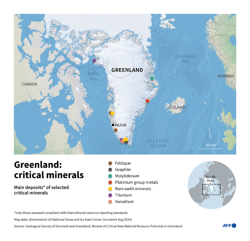 AFP News Agency - Map showing the main deposits of... | Facebook