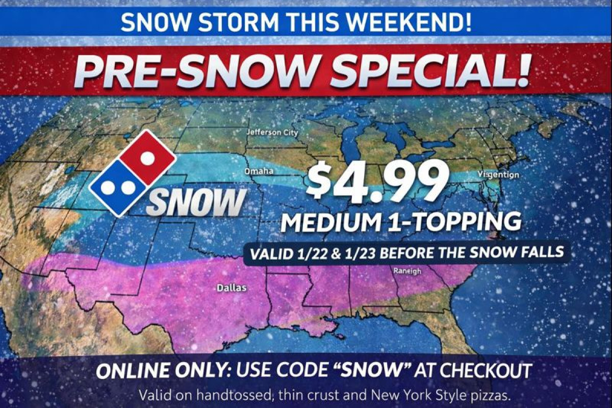 Domino's - ️WINTER WEATHER ALERT🌨️ Pre-Snow Deal! Valid Today & Friday ...