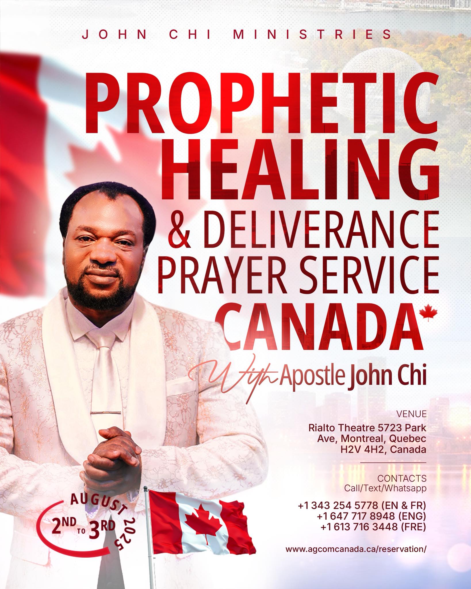 Apostle - Attention People of Canada! We are excited to announce the ...