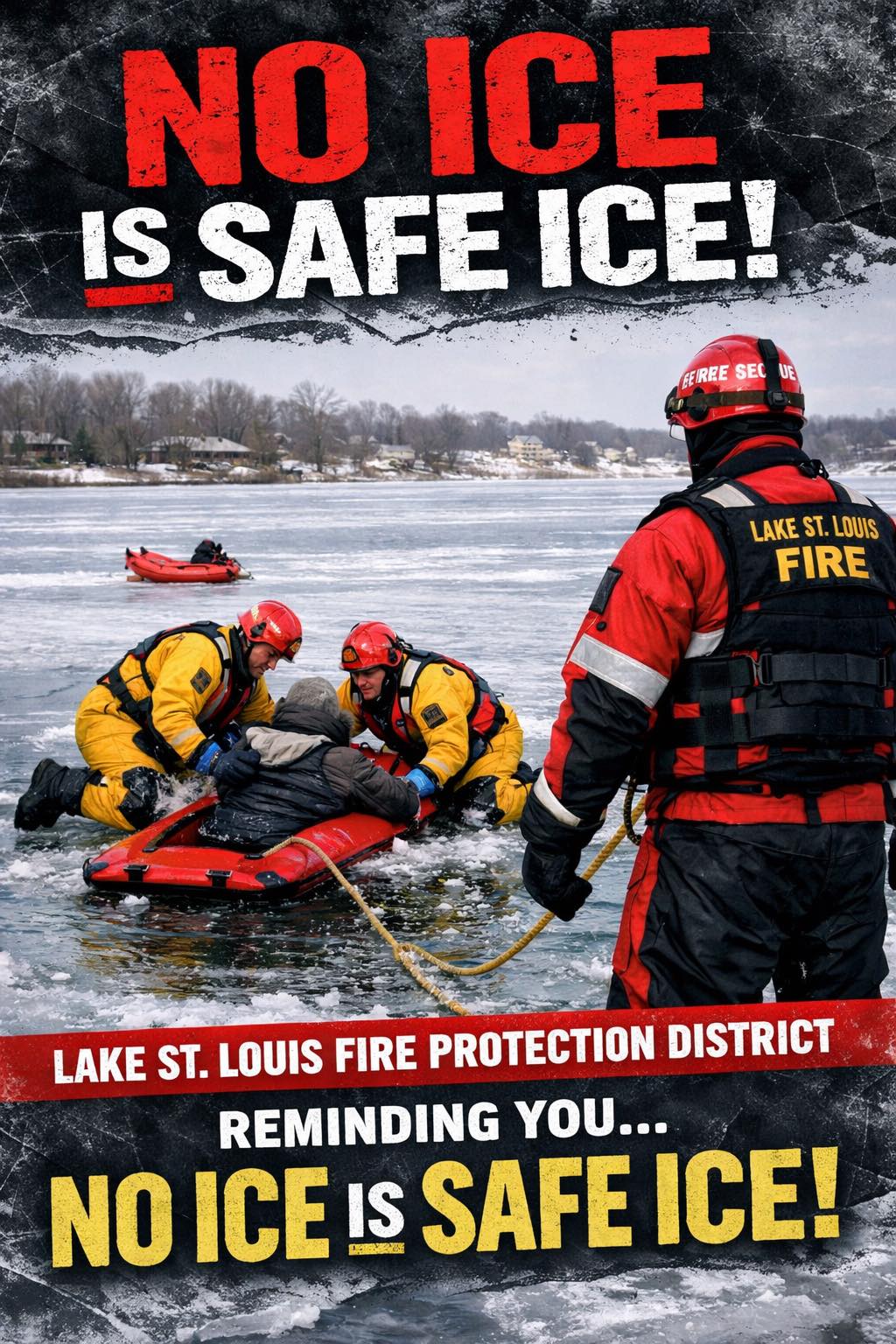 Lake - ️ Ice & Cold Weather Safety Reminder ️ As temperatures drop, the ...