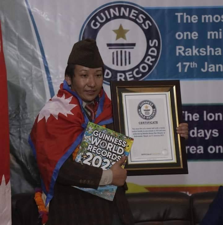 Mul... - Multi Guinness world records holder Raksha kumar rai