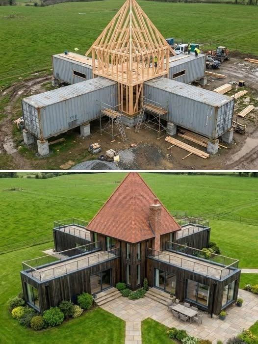 Shipping - From Steel Boxes to a Modern Country Estate This striking ...