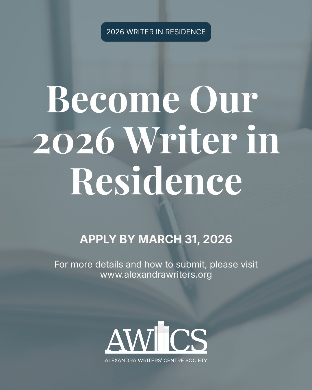 Alexandra - We are now inviting applications for our 2026 Writer in ...