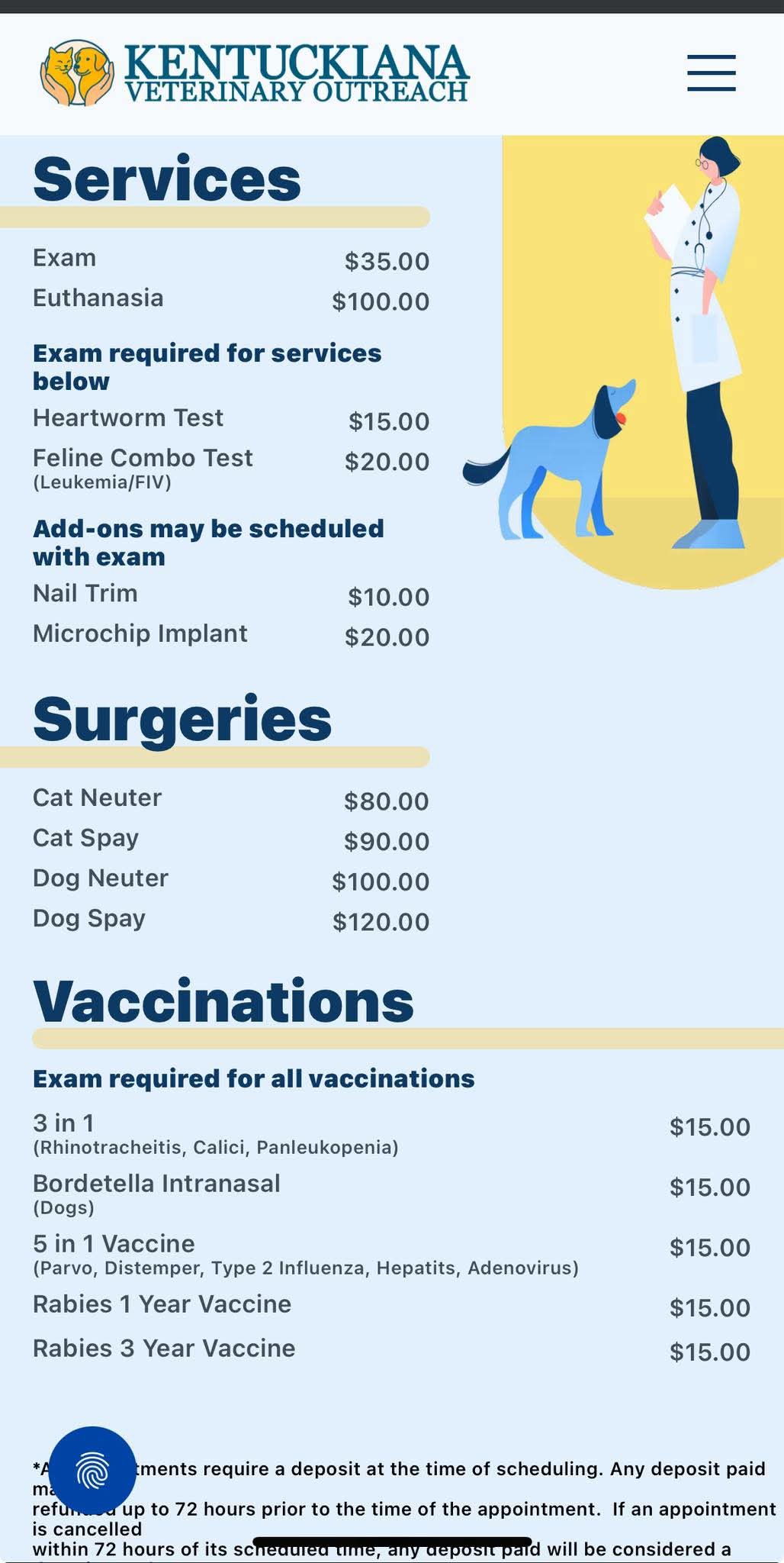 Kentuckiana veterinary outreach services available