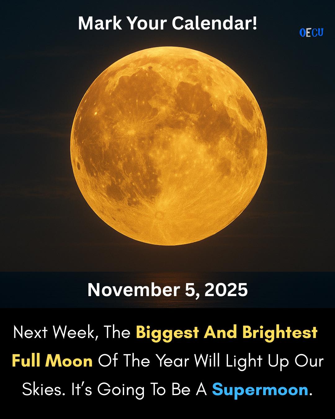 Only - 🌕 November 5, 2025 – The Final & Brightest Supermoon of the Year ...