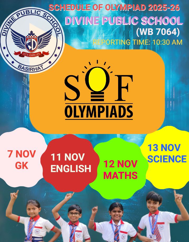 Divine - We feel proud to announce the schedule of SOF Olympiad 2025-26 ...