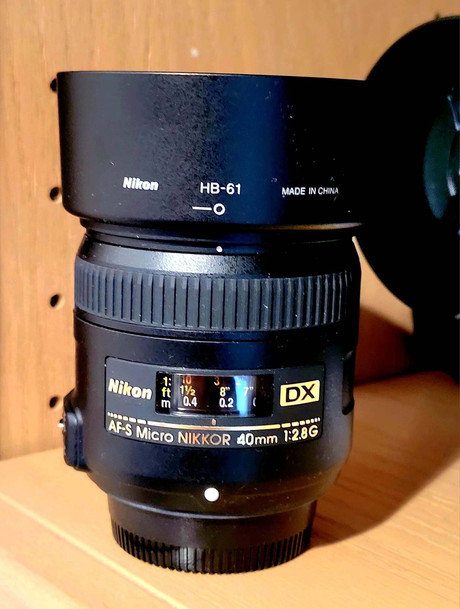 Nikon D5500 with Nikkor 40mm micro