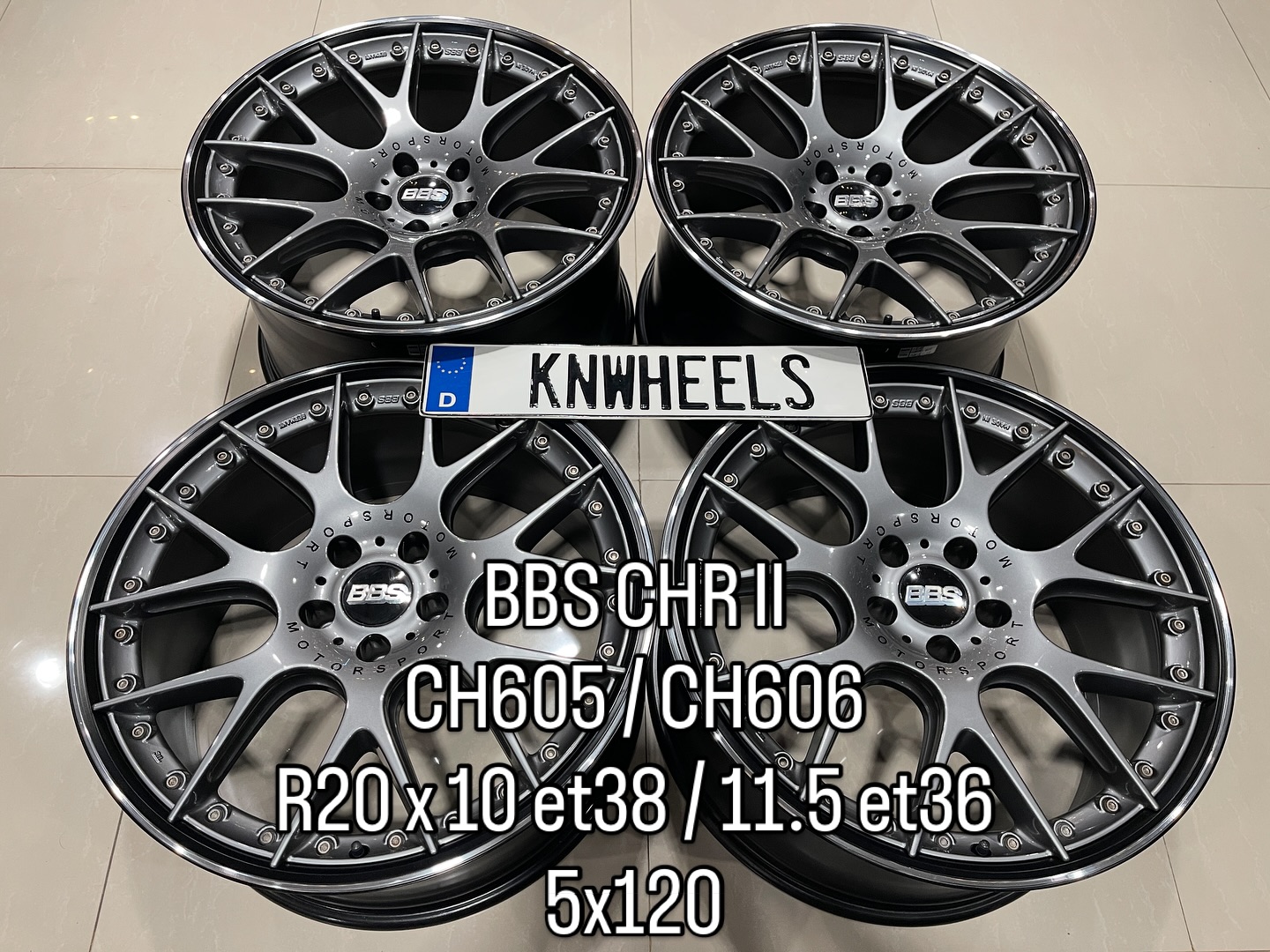 ✓AVAILABLE✓ 21 INCH 5X120 BBS CH-R II (CH605 / CH606) Ring : 21