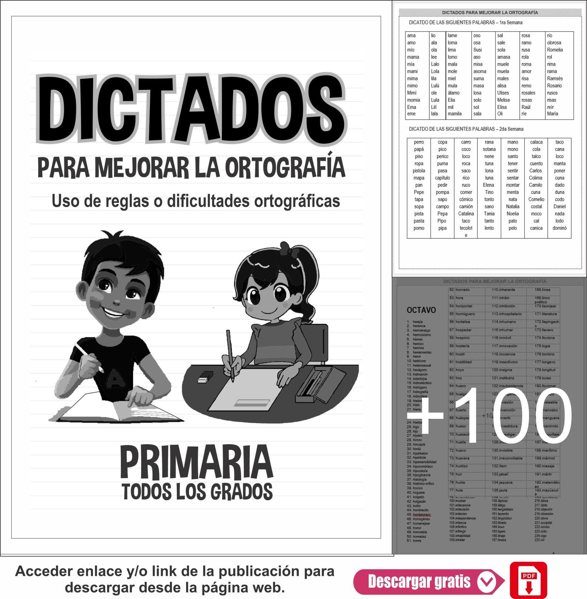600 DICTADOS PARA MEJORAR LA... - Material Educativo | Facebook