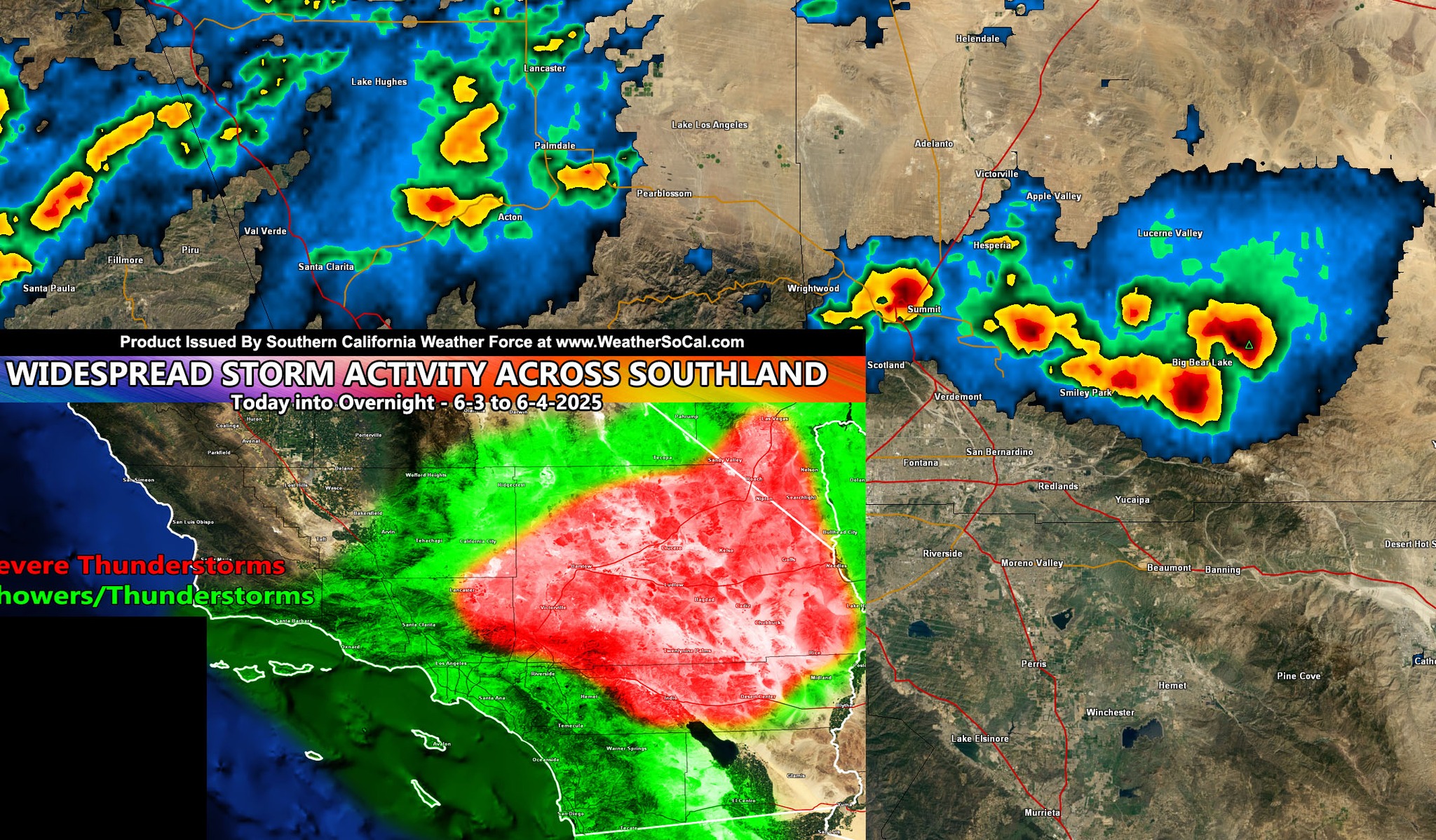 STORM UDPATE: 1:30PM... - Southern California Weather Force | Facebook