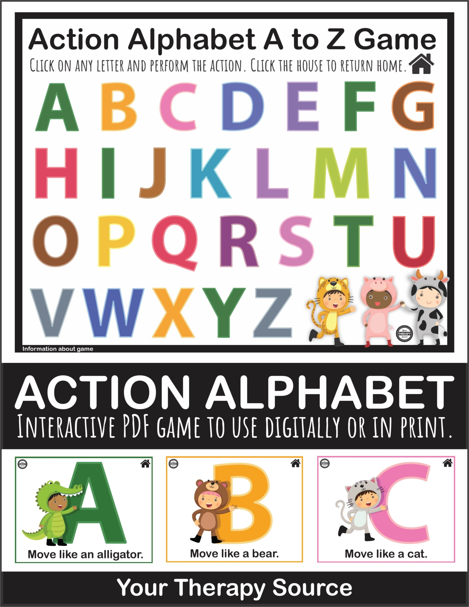 Your - Fun, easy, and interactive 🐒📚 The Action Alphabet Animal ...