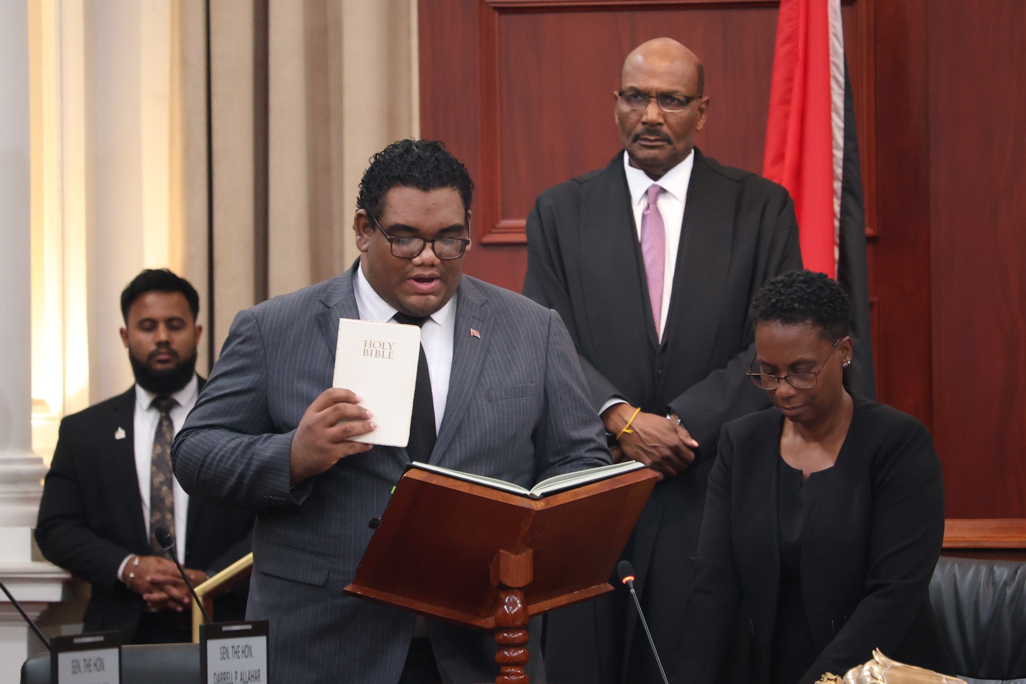 Parliament - Mr. Daniel Rasheed taking the Oath of Allegiance as a ...