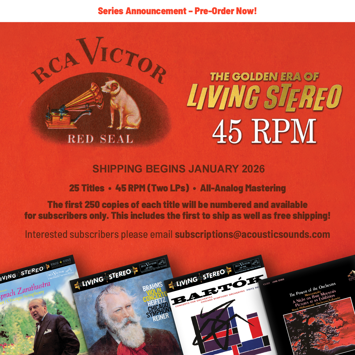 Acoustic Sounds - Announcing a new series! The RCA Living... | Facebook