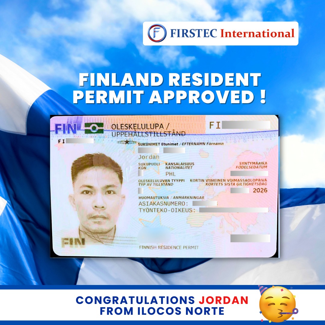 FIRSTEC - 🇫🇮 Onnittelut! 𝐅𝐈𝐍𝐋𝐀𝐍𝐃 𝐕𝐈𝐒𝐀 𝐀𝐏𝐏𝐑𝐎𝐕𝐄𝐃! 🎉 Congratulations to ...