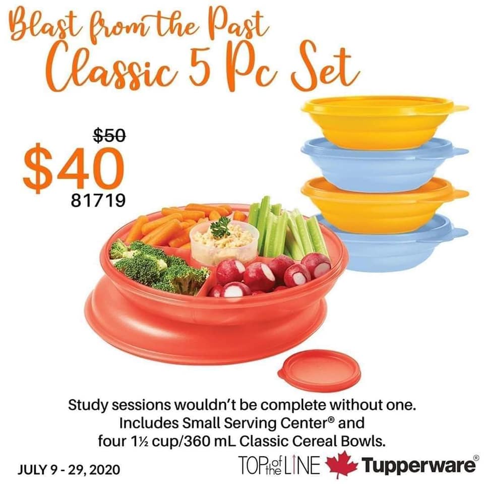 Mini Serving Centre Plus 4 Bowls Gigi S Tupperware Dream Facebook