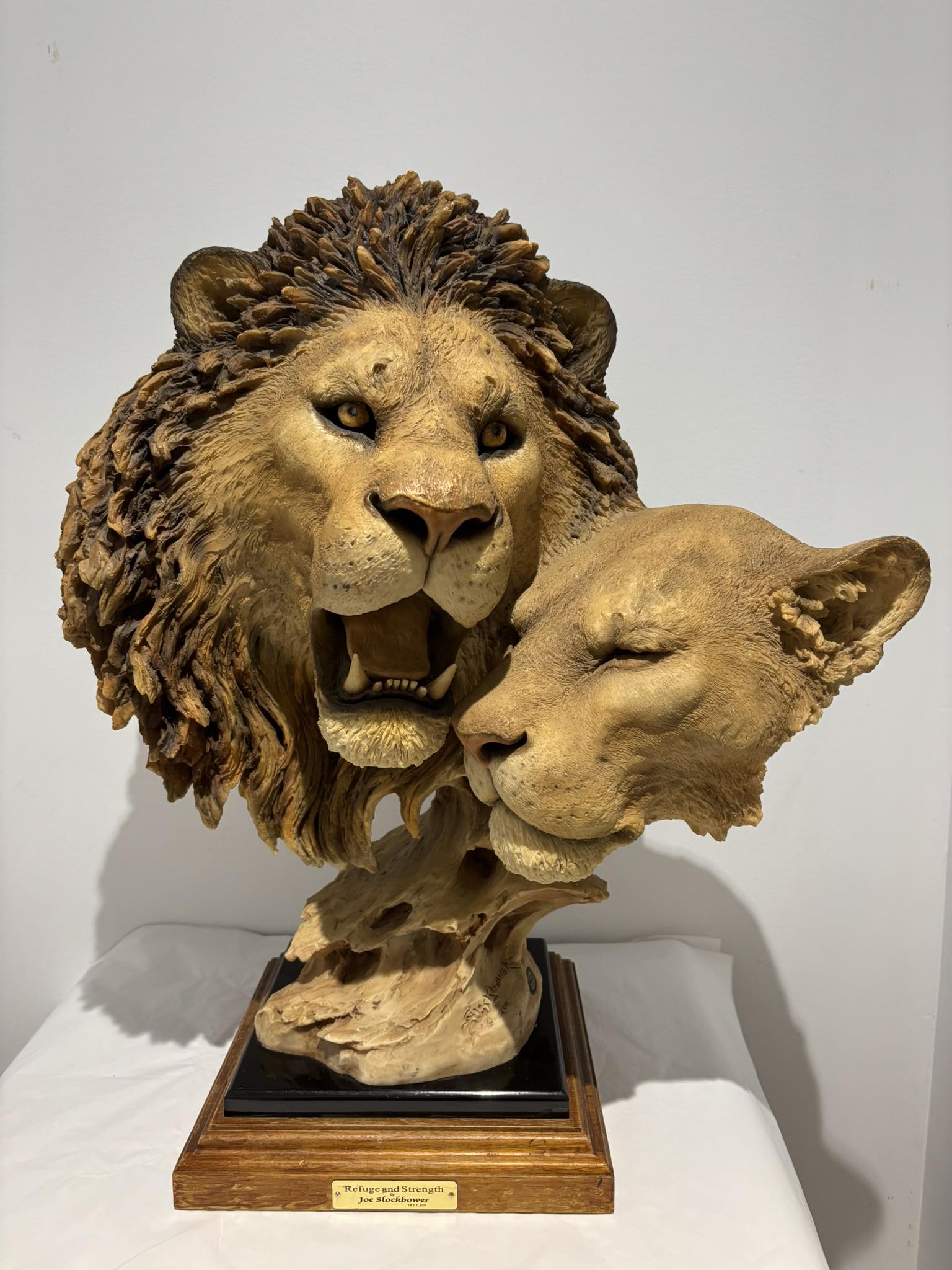 Large Lion Sculpture titled 