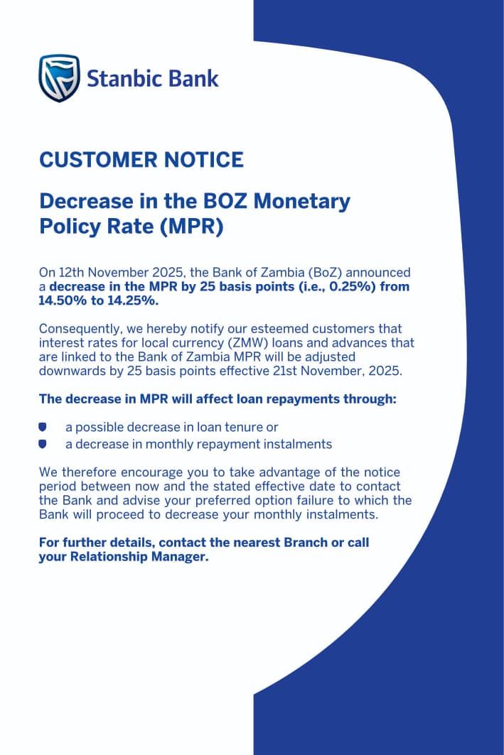 Stanbic Bank Zambia - Our indicative rates for today from our team at ...
