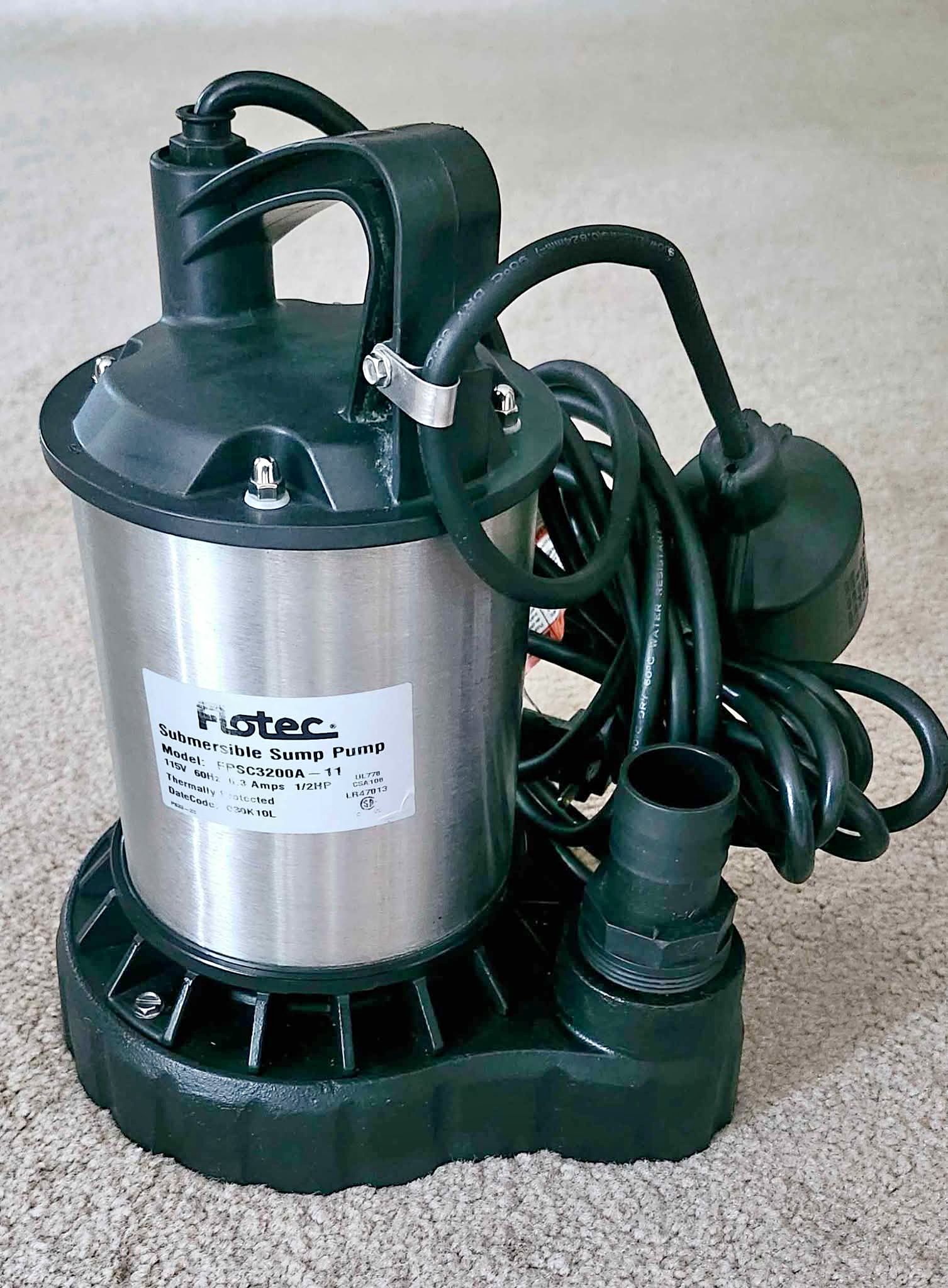 Flotec Submersible Sump Pump 1/2 HP FPSC3200A - Air Tools - Winnipeg ...