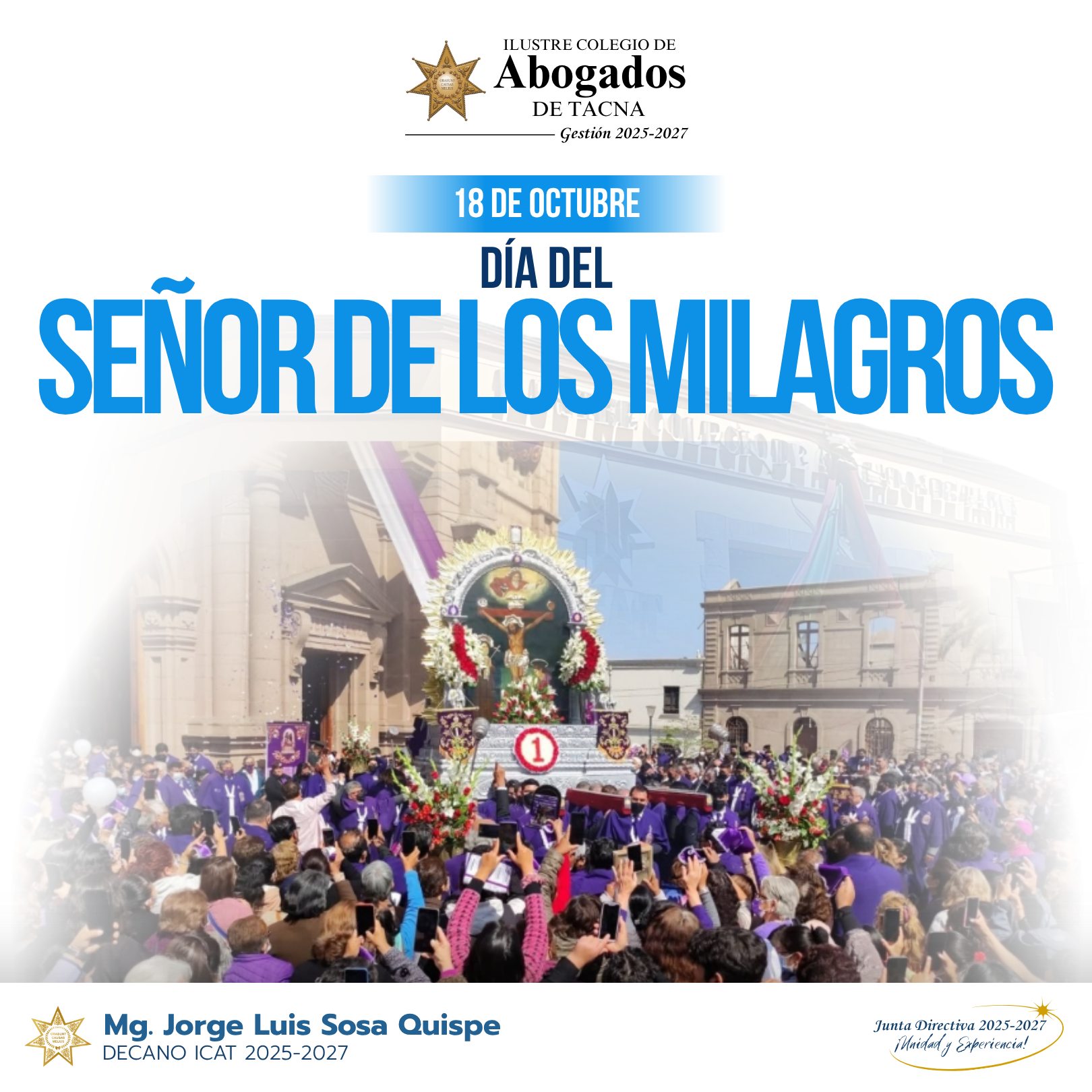 Ilustre - 💜 DÍA DEL SEÑOR DE LOS MILAGROS 💜 “Una tradición que une la ...