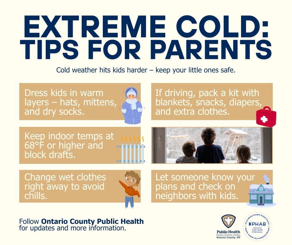 ️ Extreme Cold Safety for... - Ontario County Public Health | Facebook