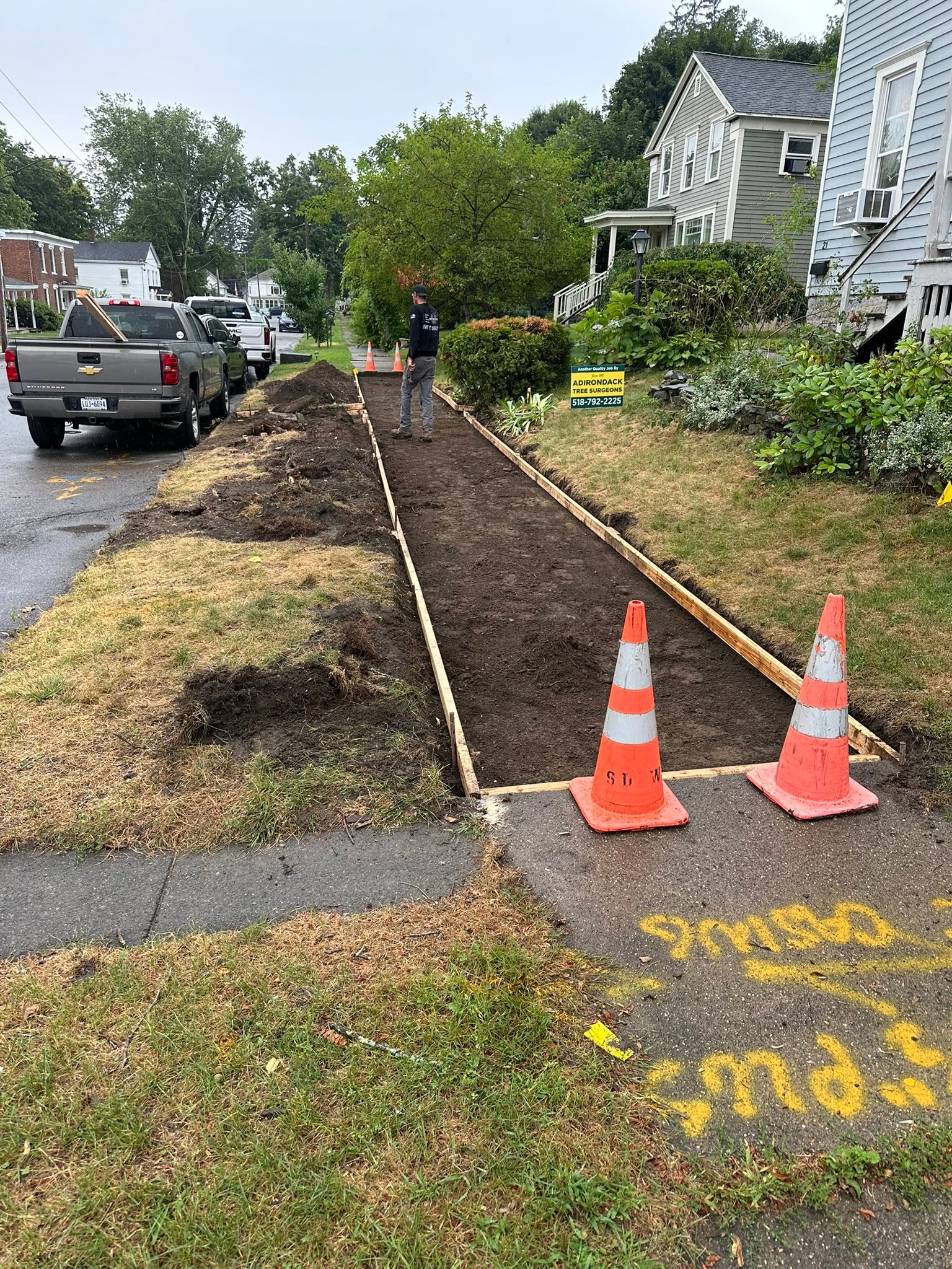 Old sidewalk was heaved 11” due to... - Mastroianni Stone LLC | Facebook