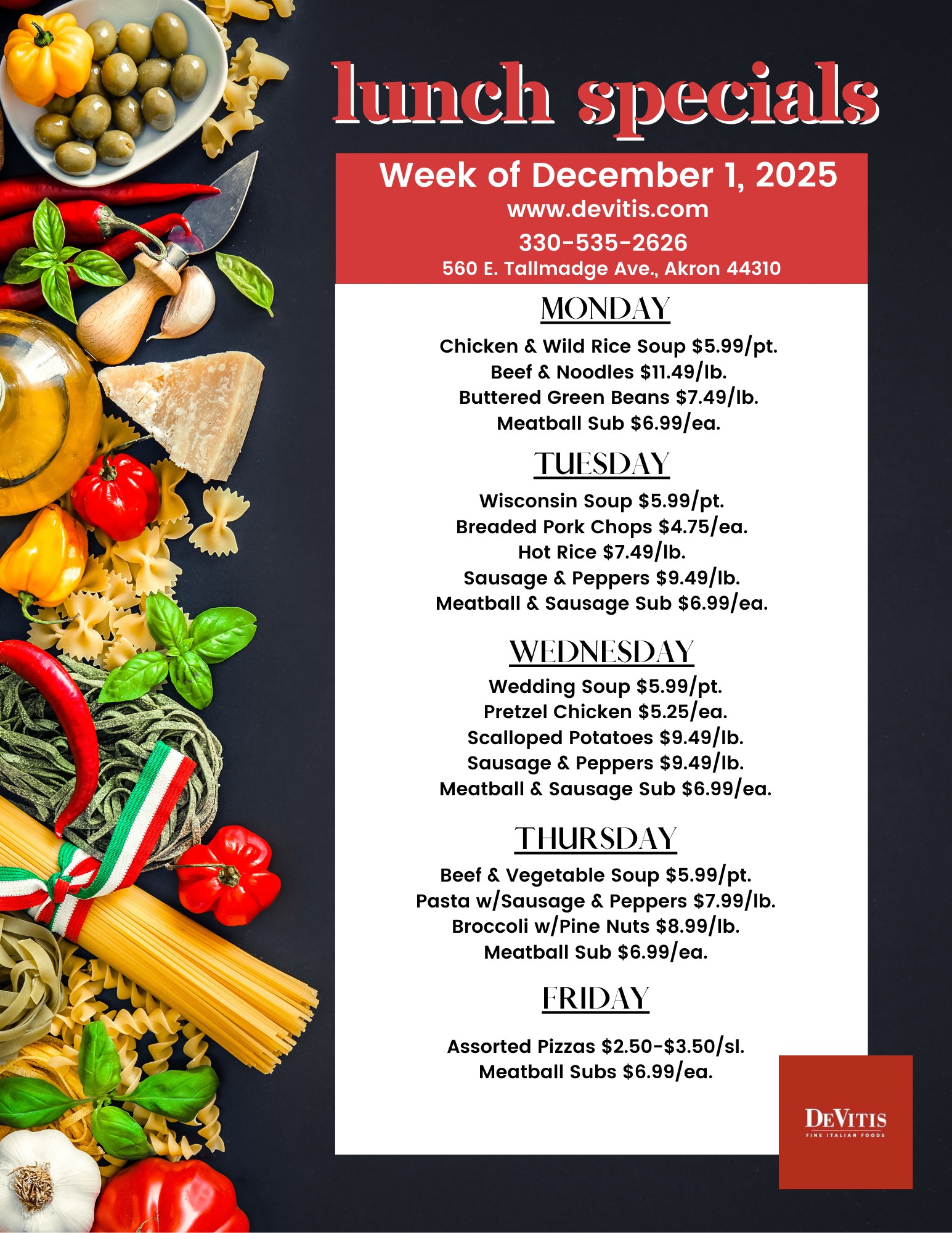DeVitis Italian Market - Today’s lunch looks super delicious!! 😋😍 ...