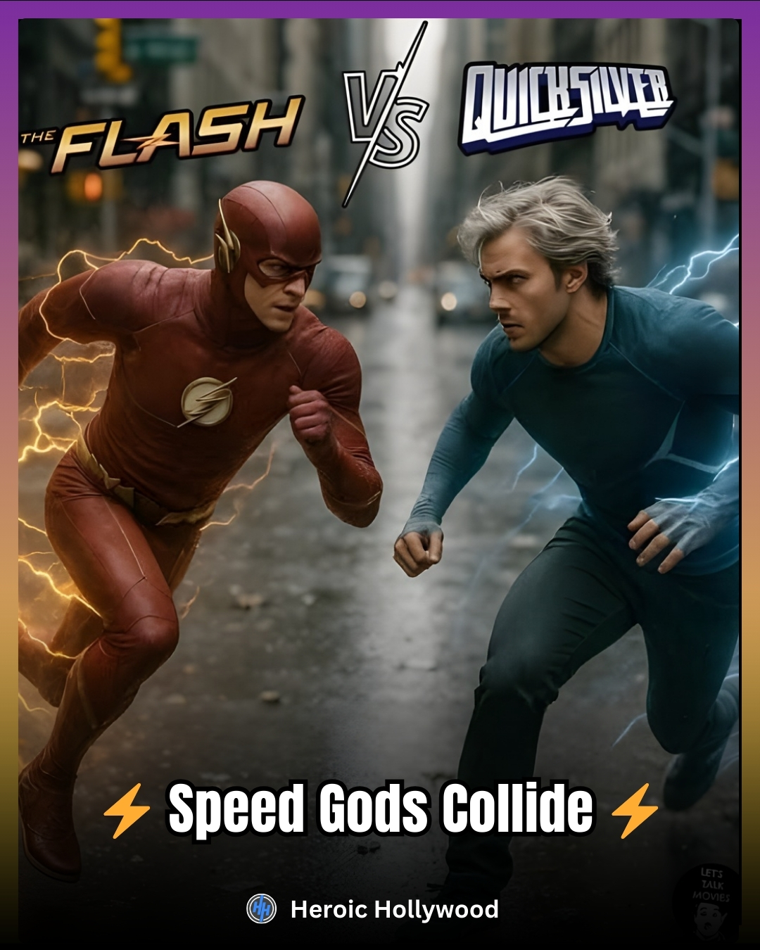 Two iconic speedsters facing off sparks... - Heroic Hollywood | Facebook