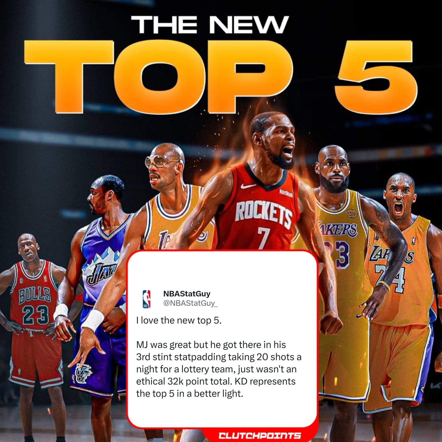 Kevin Durant on passing Michael Jordan for 5th place on the NBA