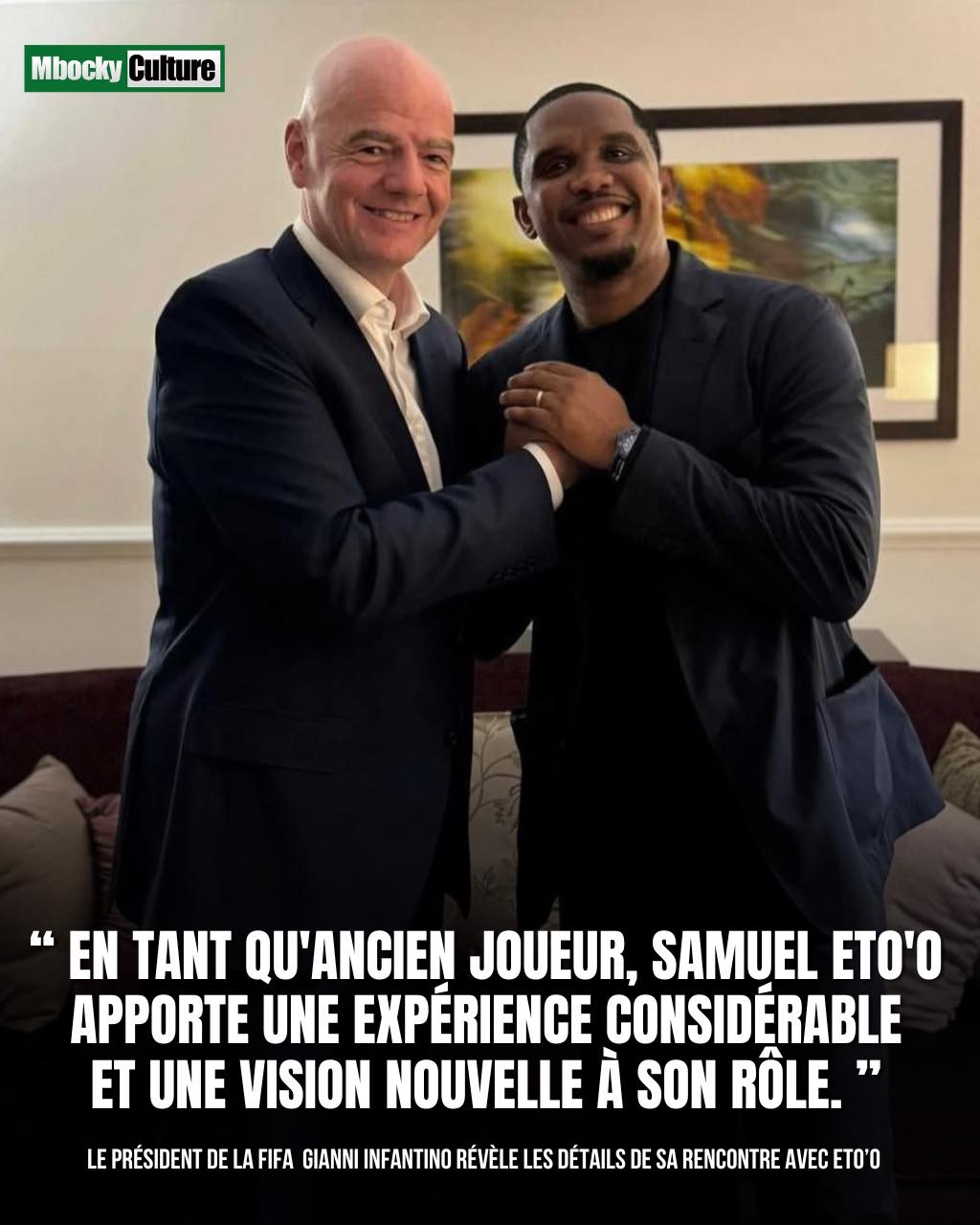 MbockyCulture - Le président de la FIFA satisfait du travail du ...