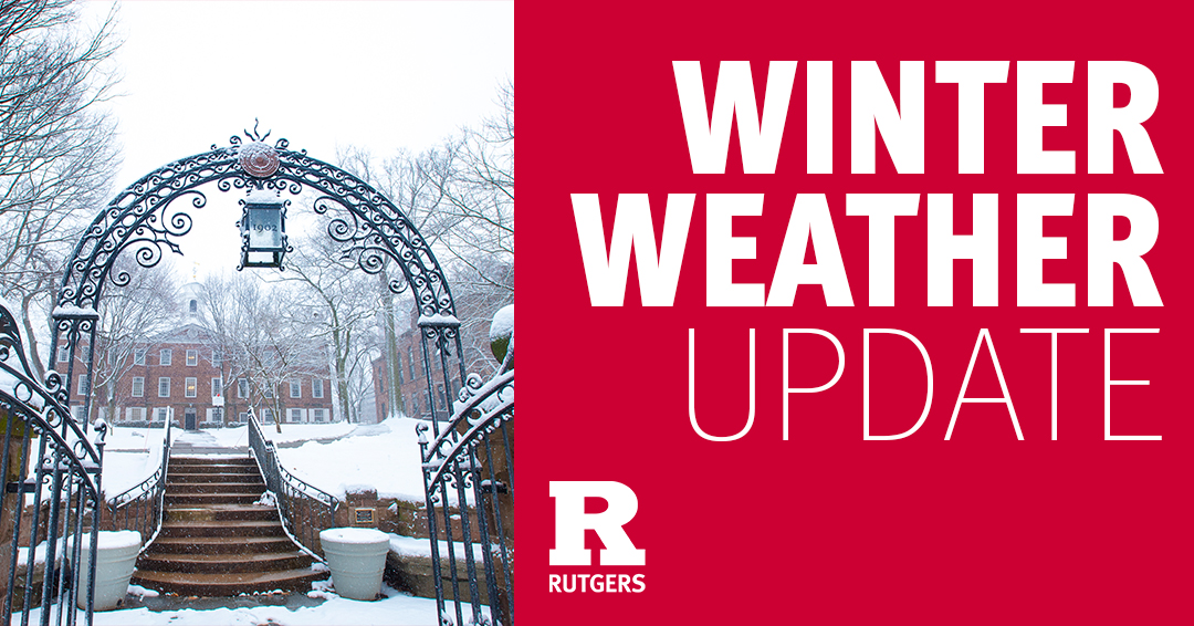 Rutgers - WEATHER UPDATE! ️ Please check rutgers.edu/status for campus ...