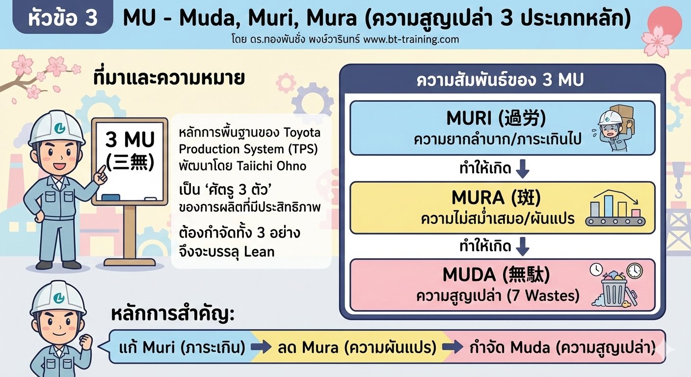 Management - 3 MU - Muda, Muri, Mura (ความสูญเปล่า 3 ประเภทหลัก ...