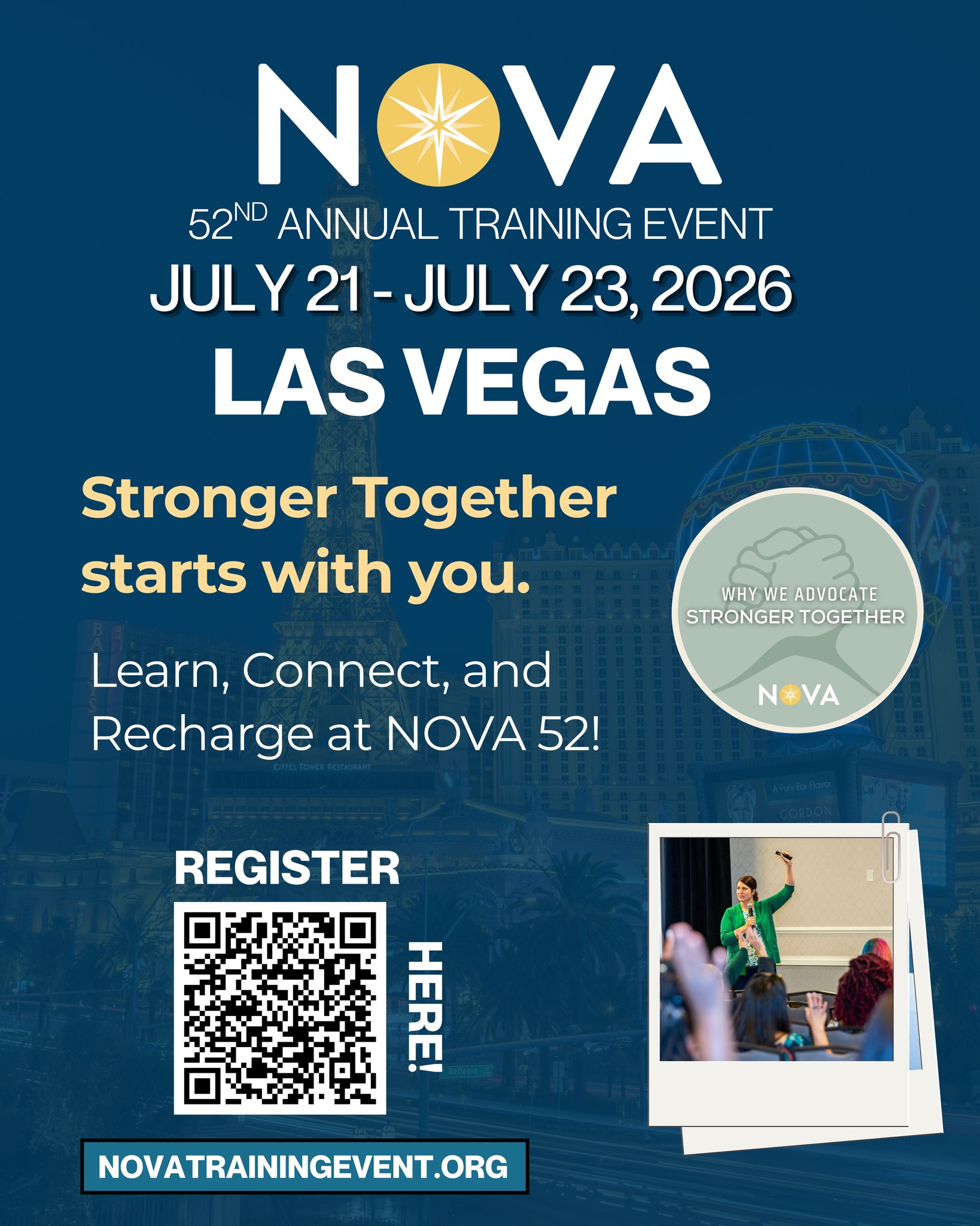 Join us for NOVA's 52nd Annual Training Event at the Westgate