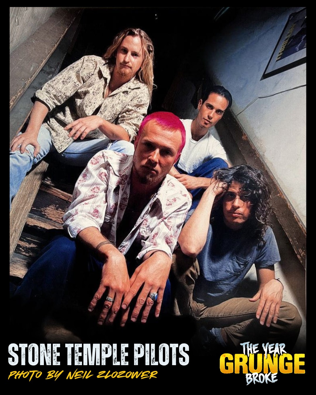 STONE TEMPLE PILOTS photographed by Neil Zlozower, 1993.