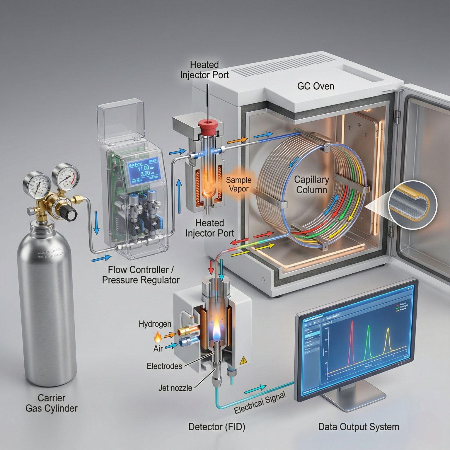 สรุปเส้นทางการเดินทางของตัวอย... - Thailand Gas Chromatography | Facebook