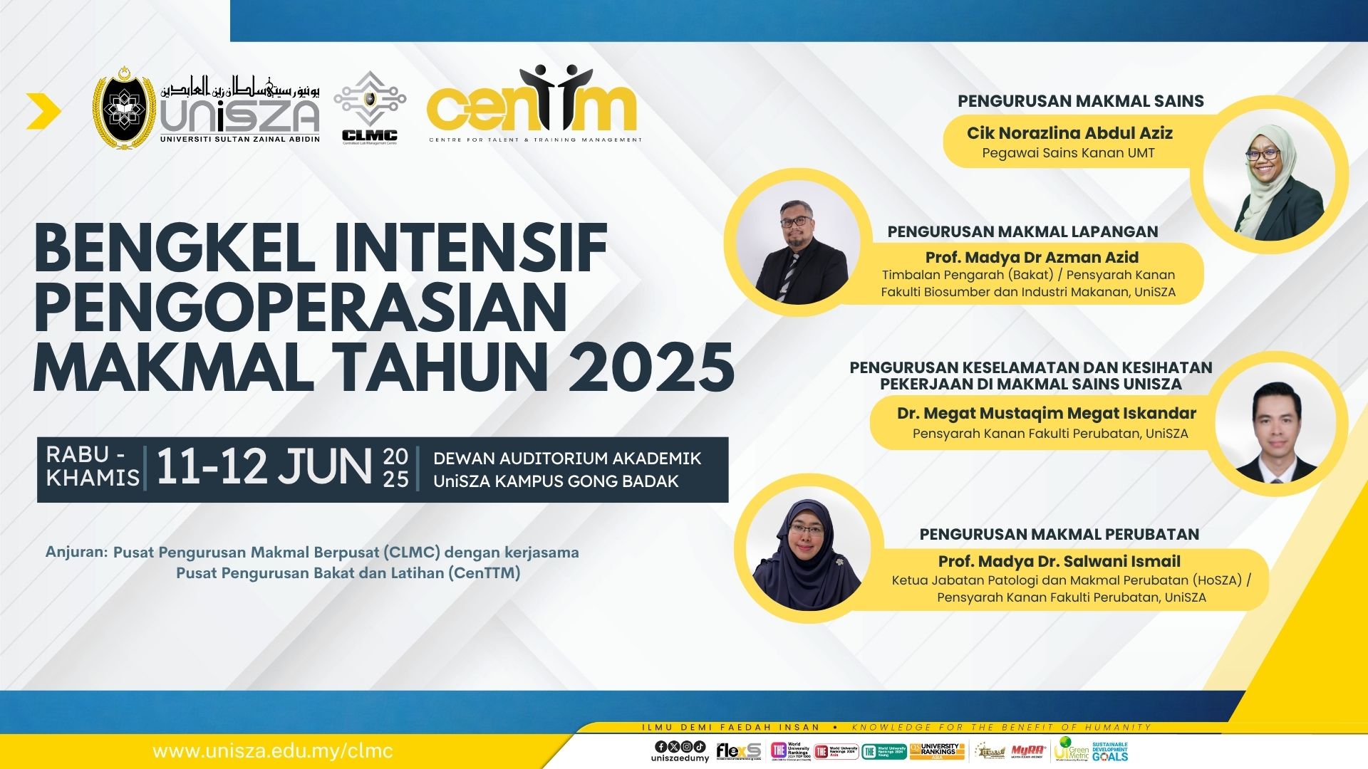 Pusat Pengurusan Makmal Berpusat UniSZA - CLMC