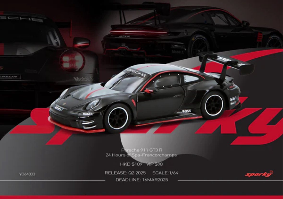 BlackEdition 【SPARK】限定150 GT3 Porsche911