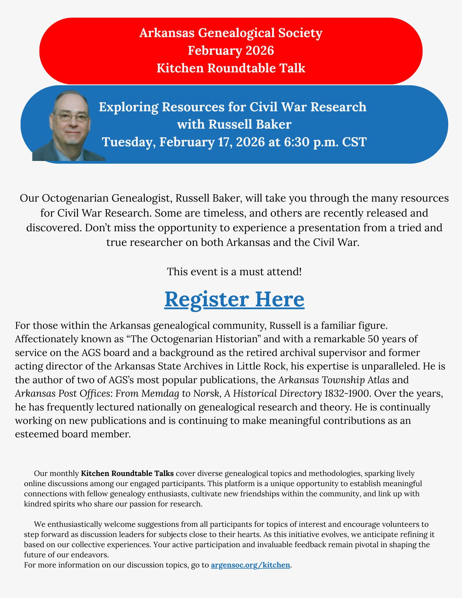 Arkansas - Join us next week! Our Octogenarian Genealogist, Russell ...