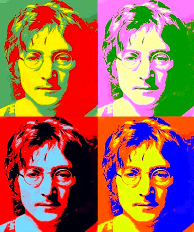 John Lennon composite, multiple of four, c.1985-1986, by American