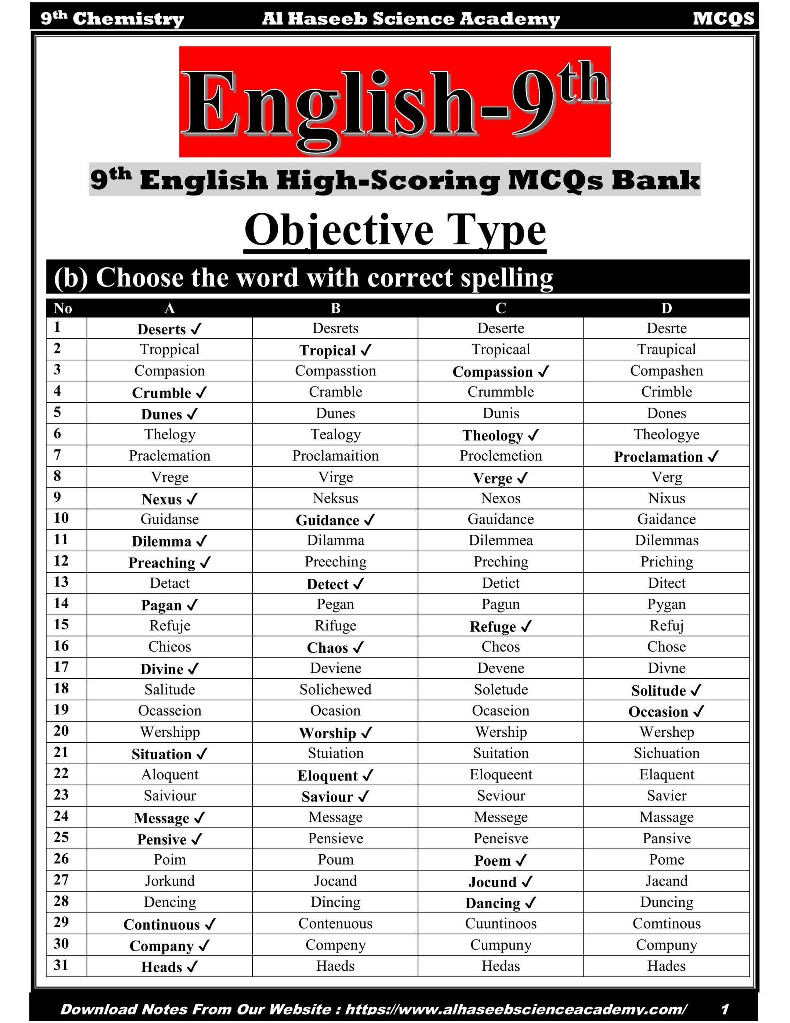 9th Class English High Scoring... - Al Haseeb science Academy | Facebook