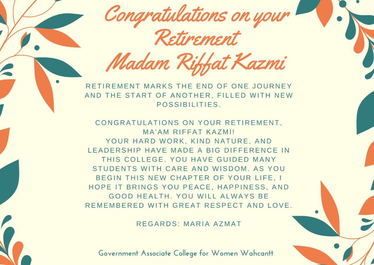 Government Associate College For Women - Wah Cantt | Wah