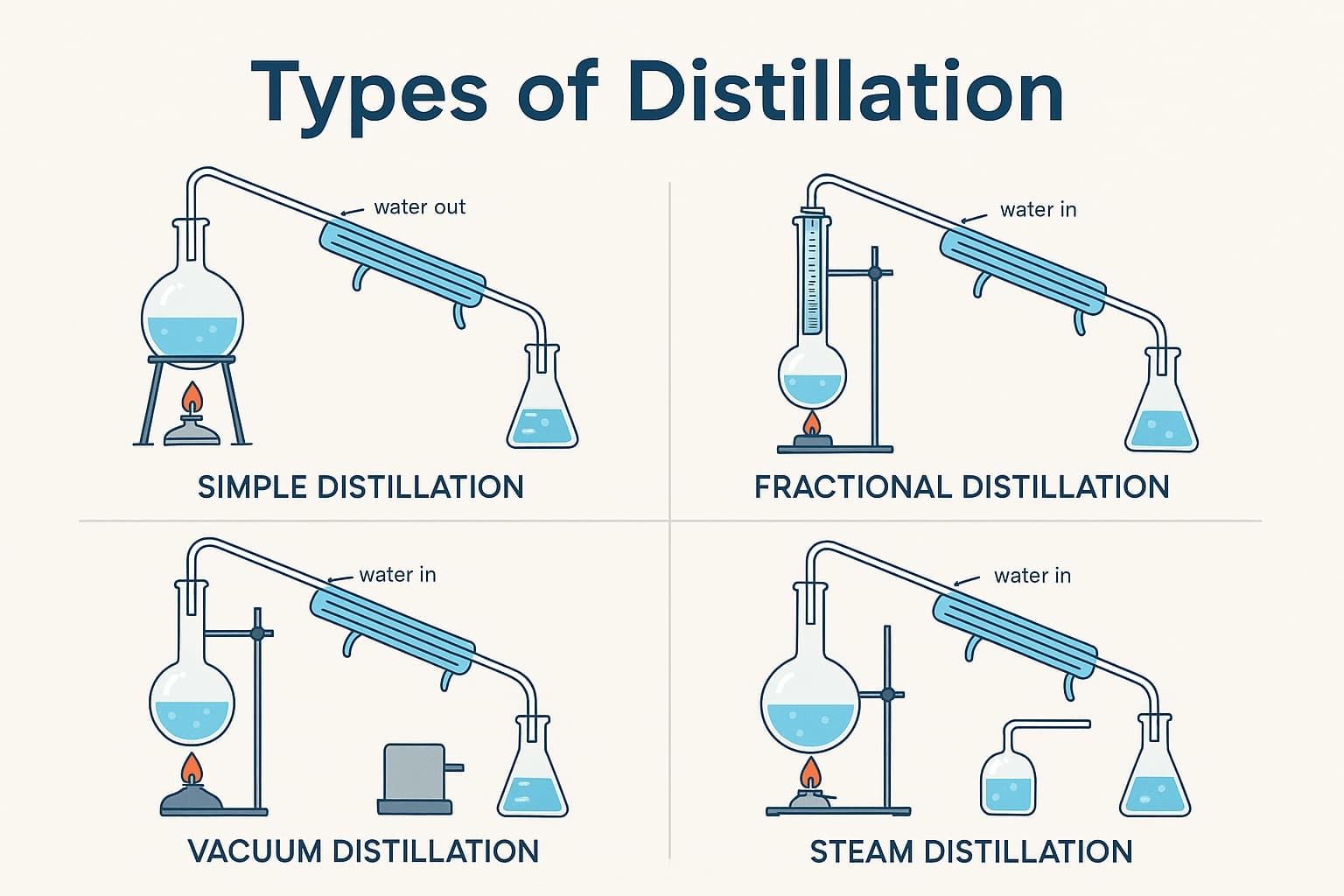 Health Updates - 🔬 Types of Distillation Methods Explained... | Facebook