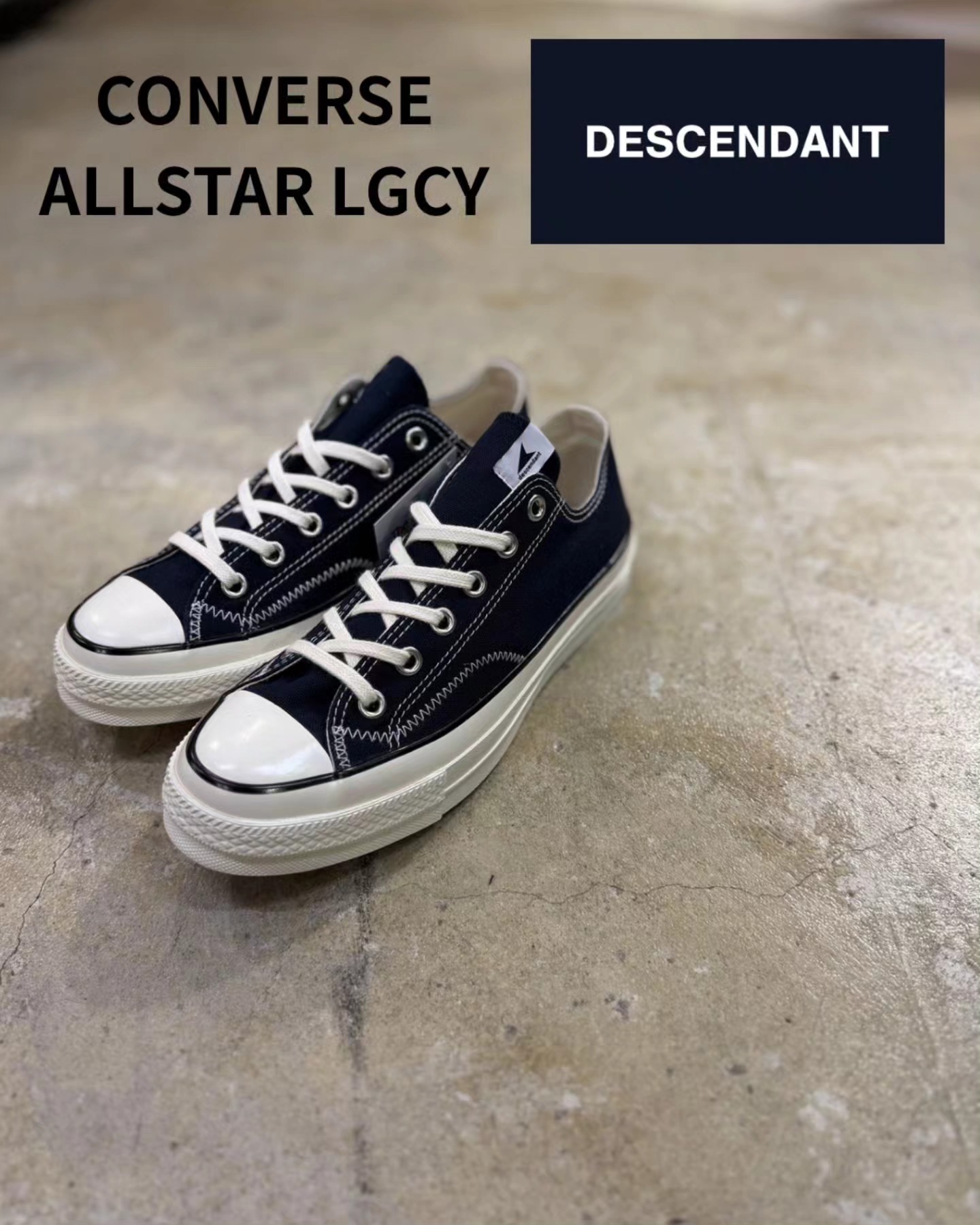 26SS COLLECTION NEW DELIVERY.. DESCENDANT x ALL STAR LGCY OX Color 