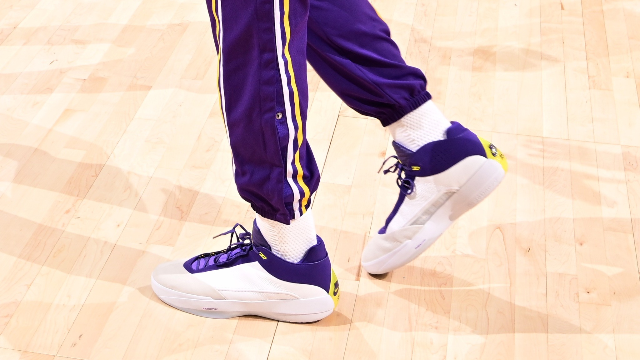 Rui Hachimura wearing a new Air Jordan 40 