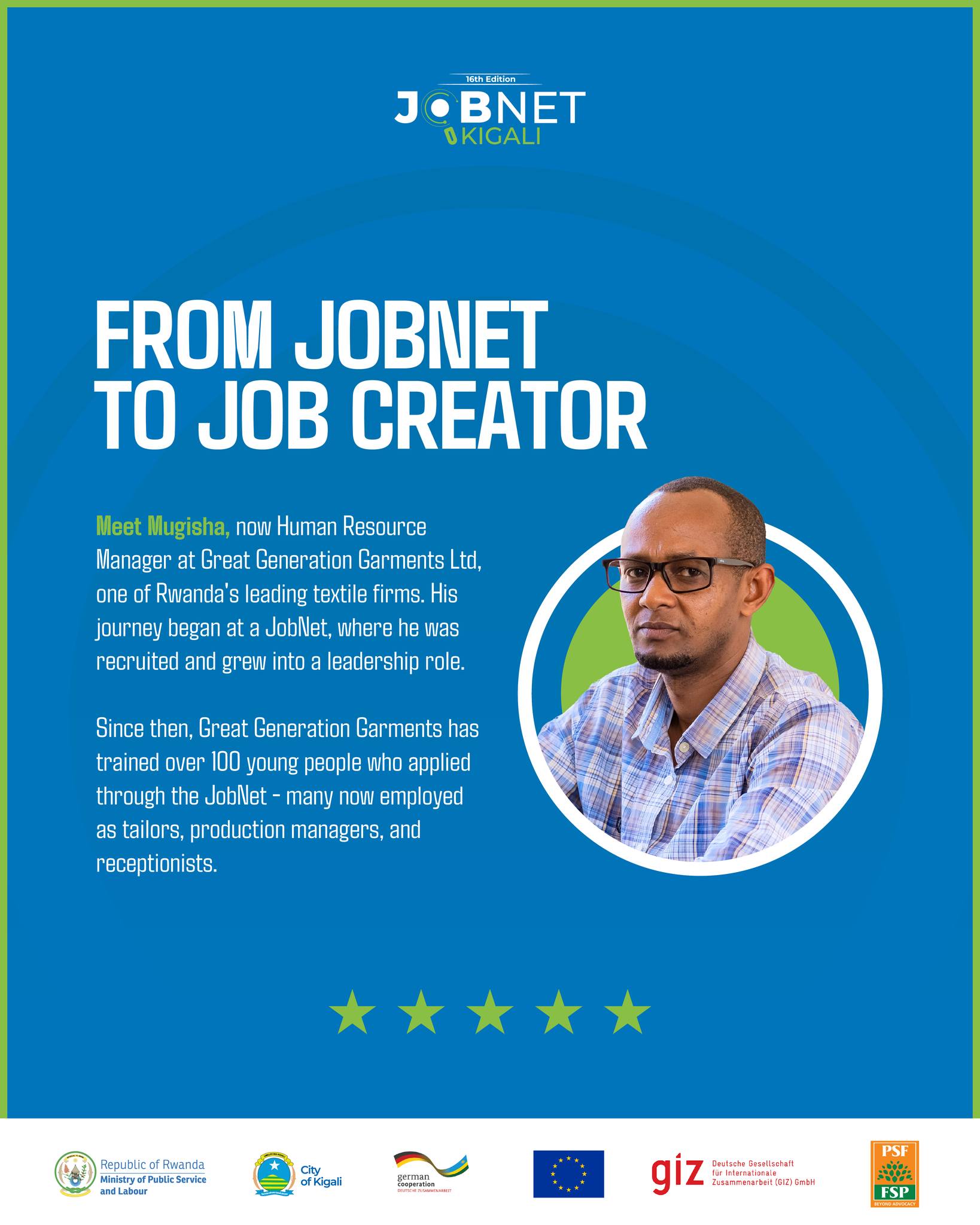 City - Mugisha, a participant from the last Kigali JobNet shares his ...