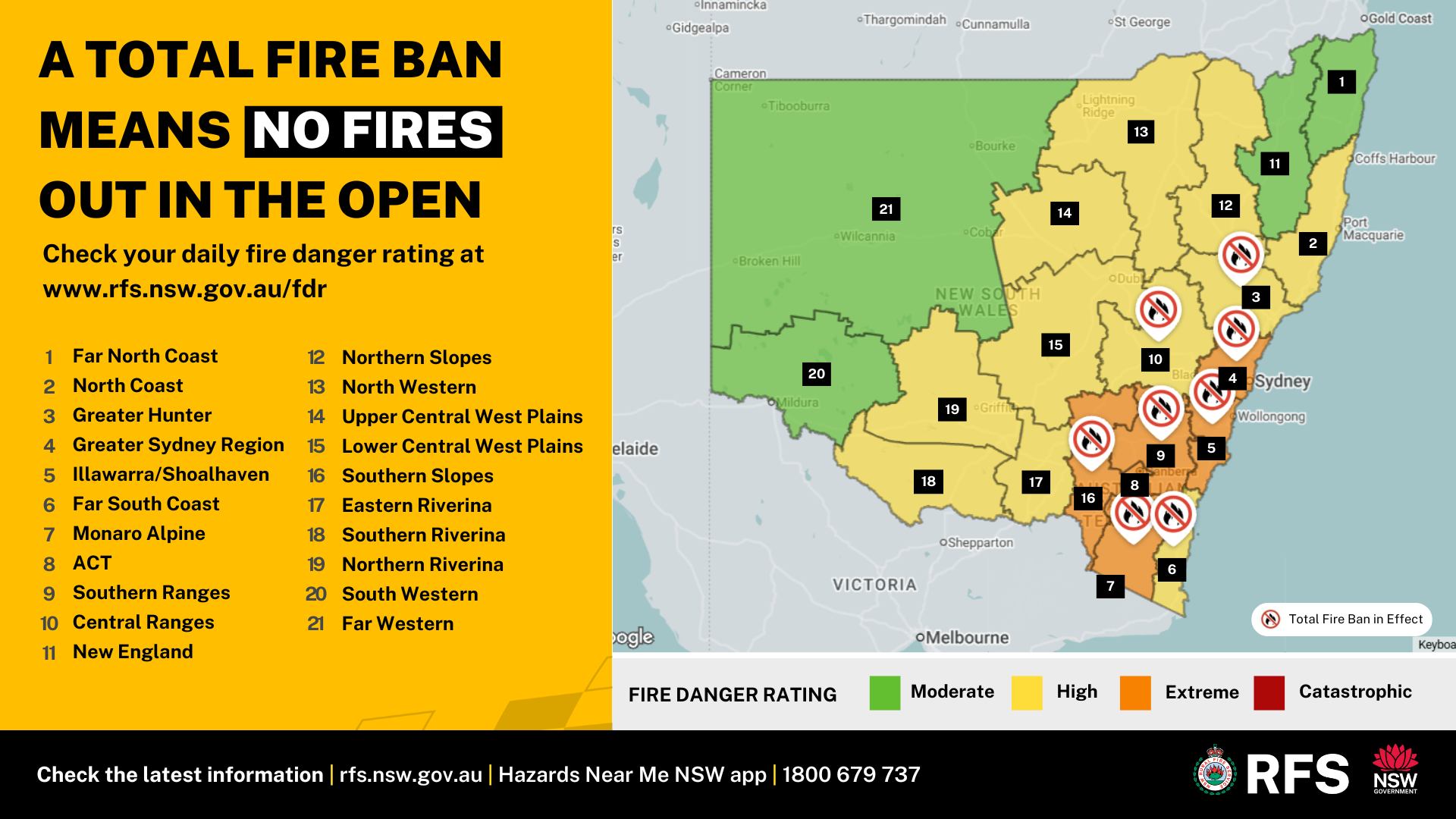 A Total Fire Ban is now in... - NSW RFS Southern Highlands | Facebook