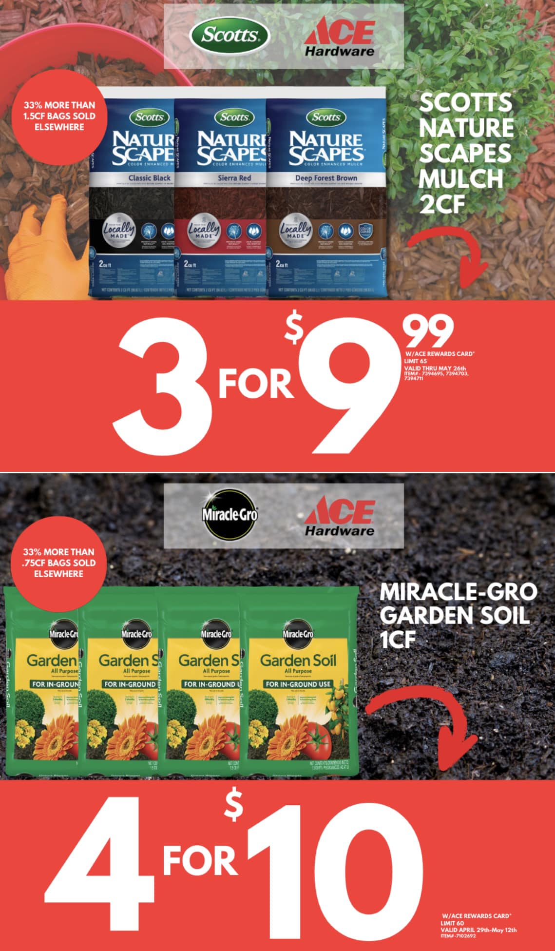 Ace Hardware Mulch 4 For 10