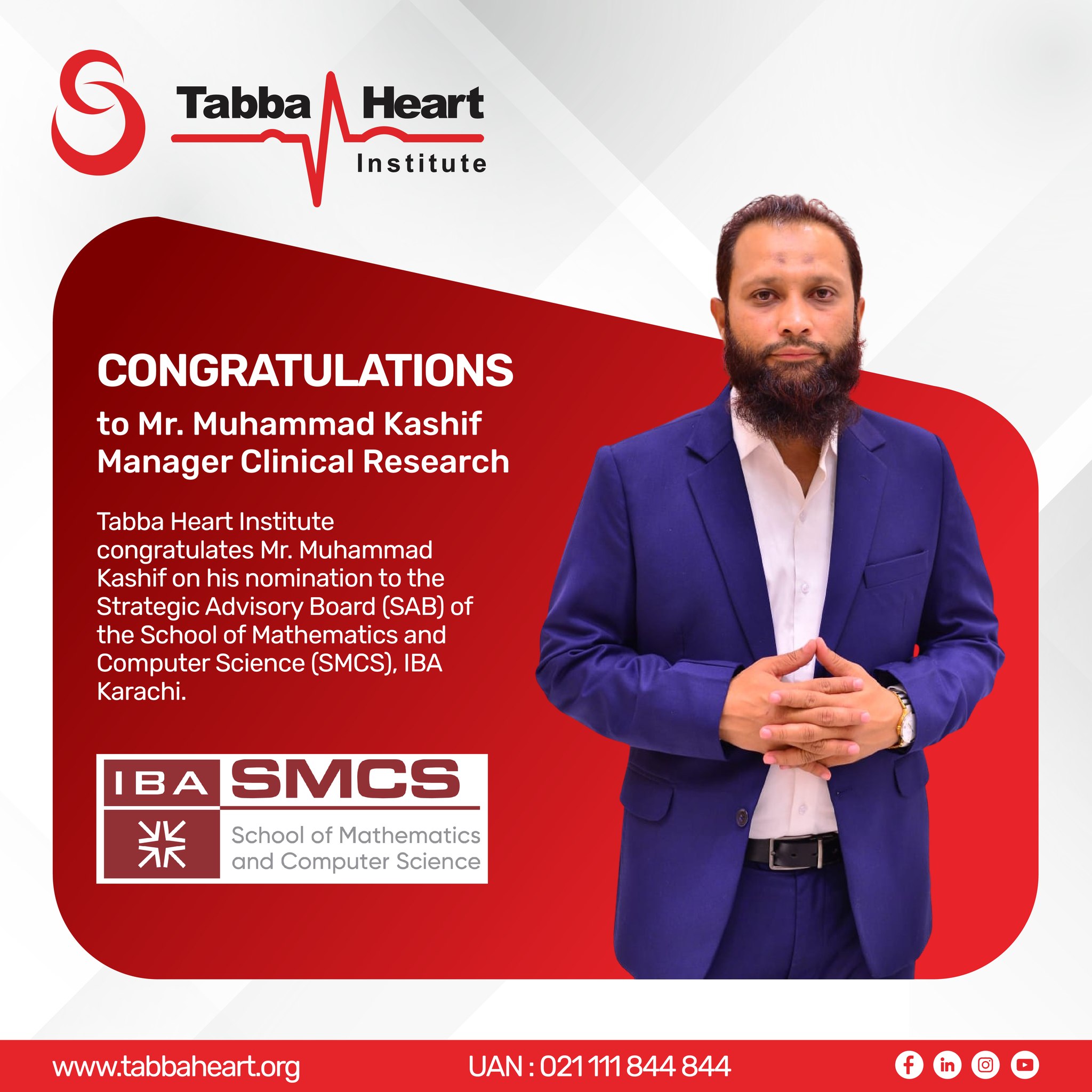 Tabba - Tabba Heart Institute is proud to share that Mr. Muhammad ...