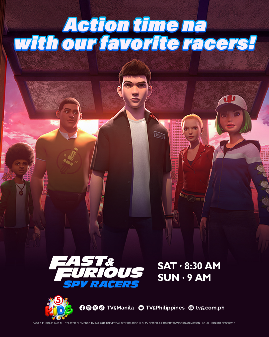TV5 - Puno ng aksyon ang weekend sa pagsama sa ating spy racers na ...