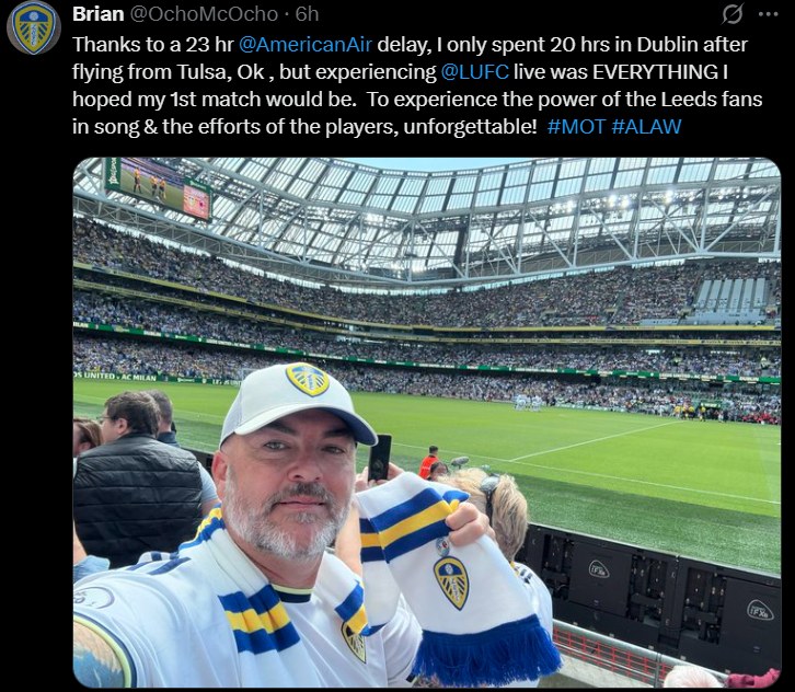 A Leeds United fan from the USA spent... - I'd Radebe Leeds | Facebook